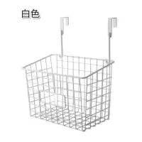白色 宿舍挂架橱柜门后挂钩厨房门背式挂篮储物架下挂免打孔篮挂式收纳