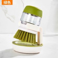军绿色 刷锅神器家用自动加液洗碗刷不粘油去污刷子厨房多功能清洁洗锅刷