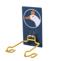 咔咔鸭直款 电吹风机架家用卫生间浴室壁挂风筒架免打孔简约厕所铁艺置物架子