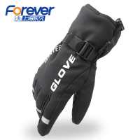 ST302保暖防风手套-黑色-M码 M 摩托机车山地自行车手套冬秋季天全指男士式加厚骑行保暖防风寒水