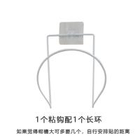 【强力粘钩+长1环】白 帽子收纳挂帽子免钉衣帽子架壁挂围巾包包墙壁门后衣帽挂钩