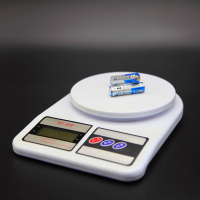 白色5kg/1g 厨房秤 精准家用烘焙秤 厨房电子称 台秤 食物称克称