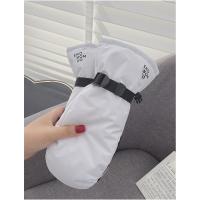 白色-黑白滑雪 均码 滑雪手套女玩雪韩版男连指闷子骑行加绒加厚防寒单板防水冬天保暖