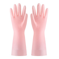 果冻粉 S 夏季薄款厨房洗碗手套女家用家务防水耐用橡胶乳胶洗衣服干活清洁