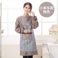 G81-小单车咖 围腰防脏袖子居家烧菜防污护衣围裙穿戴成人v韩式加大女春烧饭烘