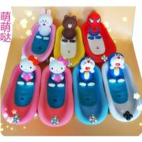 蓝色蓝盆史迪仔 可爱卫生间创意肥肥皂沥水架托皂家用香皂盒浴室个性皂盒卡通。。