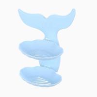 蓝色金鱼双层(1个装) 创意双层肥皂盒香皂盒吸盘壁挂香皂架沥水卫生间免打孔肥皂架简约