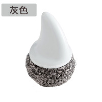 灰色 创意鲨鱼钢丝球锅刷不锈钢清洁球厨房洗刷锅带柄锅擦锅洗碗鲨鱼刷