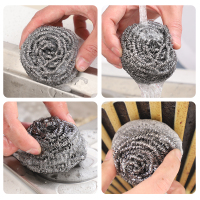 [18个]钢丝球(买2件送手柄)约12g 造物九号清洁球大号钢丝球厨房清洁不锈钢家用清洁球s