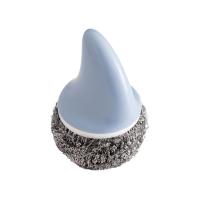 北欧蓝鲨鱼钢丝球 二侣创意厨房鲨鱼带柄钢丝球清洁球不锈钢钢丝球锅清洁刷卫生锅刷