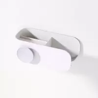 灰白色[吹风机架] 潜水艇卫生间收纳壁挂式置物架免打孔家用浴室电吹风机挂架风筒架