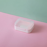 粉色单个装 创意带盖肥皂盒收纳卫生间沥水吸盘香皂盒浴室可爱皂托旅行置物架