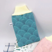 美人鱼澡巾孔雀青(粗砂) 美人鱼搓澡巾女士不疼细砂家用搓背手套装强力搓泥搓灰神器洗澡巾