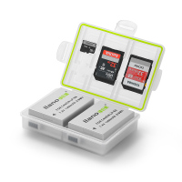 绿巨能佳能相机电池防潮盒子E10/E8/E17/e12富士W126索尼bx1尼康el14/el5松下gopro4单反收