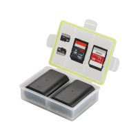 绿巨能佳能E6相机电池防摔防潮收纳盒索尼FZ100松下BLC12/BLF19E尼康EL3E/EL5微单TF/SD内存卡