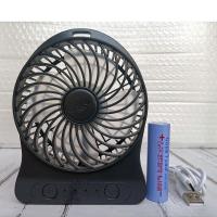 黑色 新版标配 共田暴风版 7W大风力USB可充电迷你便携学生宿舍办工室小风扇