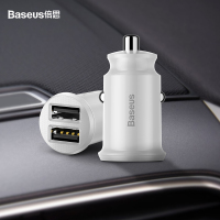 【白色】3.1A大电流双USB输出 。奥迪A4L/A6L/Q3/Q5/A3/Q7/A8LA5A7专用车载手机充电器点烟器