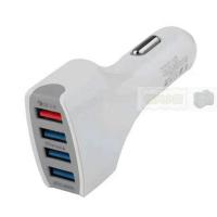 白色 车载充电器 快充QC3.0手机平板 4usb汽车 点烟器转换头导航记录仪