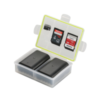 绿巨能佳能E6电池收纳盒fz100松下BLC12/BLF19E A7r2 A7m2 M6 750D尼康EL3E/EL1