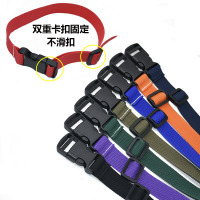 插扣织带2.5cm宽*30Ccm2条 默认发黑色 插扣卡扣绑带 捆扎带丙纶织带 腰包瑜珈垫帐篷绑绳拉紧固定背包带