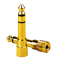 晶华 6.5转3.5音频转接头6.5mm插头电子钢琴话筒转换器耳机转换头