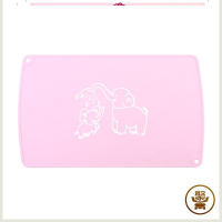粉色大象50*30/160g 买就送收纳 小学生餐垫40x60硅胶学习桌桌垫儿童课桌大小