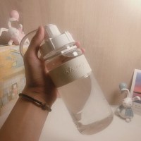 纯净版600毫升[无图案吸管背带 。水杯ins风日系夏天版吸管女学生可爱简约塑料杯水瓶防摔大容量