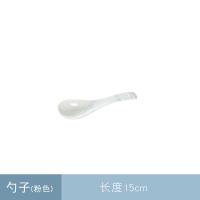 蓝色大理石纹-勺子 北欧吃饭碗单个创意陶瓷餐具大理石纹面碗组合碗碟套装大号汤碗