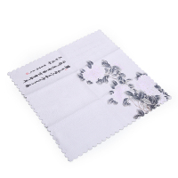 白牡丹茶巾(27*27cm) 偲逸彩绘茶巾强吸水茶布茶具配件不掉毛茶几茶桌功夫茶专用小毛巾