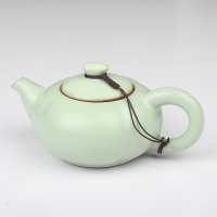 汝窑开片南瓜壶175ml 便宜销量南瓜茶壶汝窑开片可养功夫茶具泡茶单壶陶瓷家用创意中式