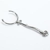 松思泰不锈钢茶叉(银白色) 松思泰茶杯叉功夫茶具不锈钢防烫茶叉茶托手杯托卫生托叉茶道配件