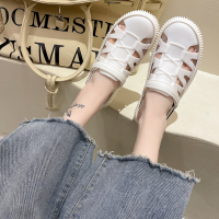 白色 36 黑色耐脏软底好穿洞洞鞋女夏外穿百搭防滑休闲凉拖简约可湿水拖鞋