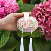 粉红色 香囊空袋 执朴丨玉兔香囊 古风汉服香包祈福香袋车挂随身安W神荷包伴手礼