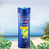 200g 清扬洗发水露洗头膏男士专用清爽控油持久留香200ml小瓶装