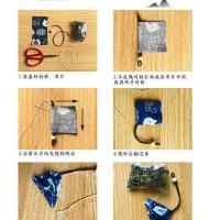 乳白色 标准 端午节香包香囊随身diy手工制作材料包车载挂饰艾草驱蚊包粽子