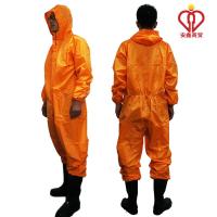 桔色 XXXXL 连体雨衣成人男女全身防水电动车骑行徒步登山垂钓雨衣雨裤套装