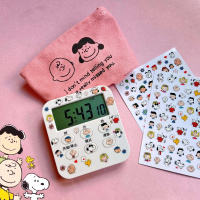 2张贴纸 厨房定时计时器提醒做题时间管理学生学习考研烘焙可静音闹钟表倒