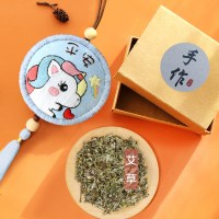 透明 diy材料绣绷艾草礼盒第二件半价 端午节香囊成品传统艾草香包香囊宝宝荷包dly平安福礼物儿童辟邪