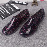 G73-樱桃标准码 36棉套款选大1码 加绒套拖地矮筒防护雨鞋靴女士时尚外穿短筒加绒防滑夏天水桶家用