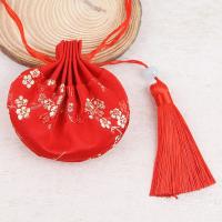 红色梅花单流苏 空袋100个以上的单价 汉服饰宫廷高档香包空袋随身胎毛端午节香囊空袋挂脖儿童胎发荷包