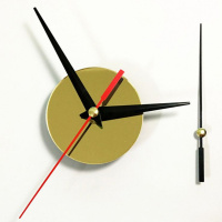 小号数字机芯配件黑金银红四色 7英寸 免打孔diy钟表挂钟客厅时尚时钟现代简约装饰个性创意北欧表YKL00