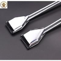 不锈钢垃圾夹60cm 清洁不锈钢环卫工人捡垃圾夹子烟头镊子加厚火钳超长厕所老式钳子