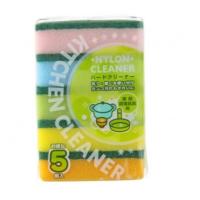 日本品牌aisen海绵擦清洁擦百洁布洗碗擦洗锅去污魔力擦5个入