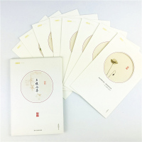 [旗舰正版]三枝两朵 青简海棠玉兰花卉摄影明信片/山水画创意明信片生日贺卡片/古风明信片唯美中国风景/正版日系复古涂鸦