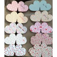 小碎花(有孔无绳)10款30张 韩国创意心形爱心贺卡 感恩春节母亲节小卡片生日鲜花留言许愿卡