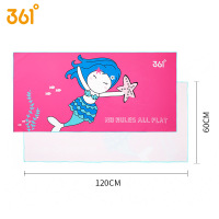 6083玫红美人鱼（浴巾） 均码 361度儿童浴巾斗篷带帽速干毛巾海边用品温泉浴袍游泳装备