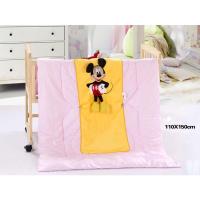 黄色米奇 仿真丝被110*150cm 卡通迪士尼可爱米奇抱枕被子两用靠垫被汽车空调被 午休被儿童被