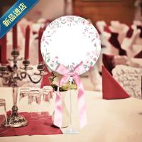 小清新女方亲友1套 结婚桌卡婚h礼桌牌o席位卡婚庆台卡席卡座位牌号码婚宴数字贴