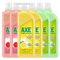 [新客首选]柠檬+花茶+西柚 斧头牌洗洁精柠檬花茶西柚多香型*6瓶果蔬护肤去油大桶家用家庭装[9月6日发完]