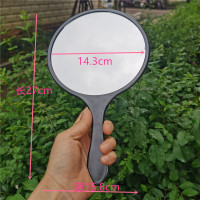 特大黑 大创 安娜苏手柄镜子魔镜蝴蝶折叠镜化妆镜美容院专用纹绣镜复古